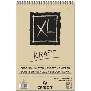 BLOCO CANSON XL KRAFT A3 60FL 90GR 400040383