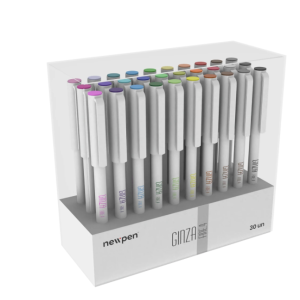 CANETA GINZA FINE 0.4 KIT COM 30 CANETAS